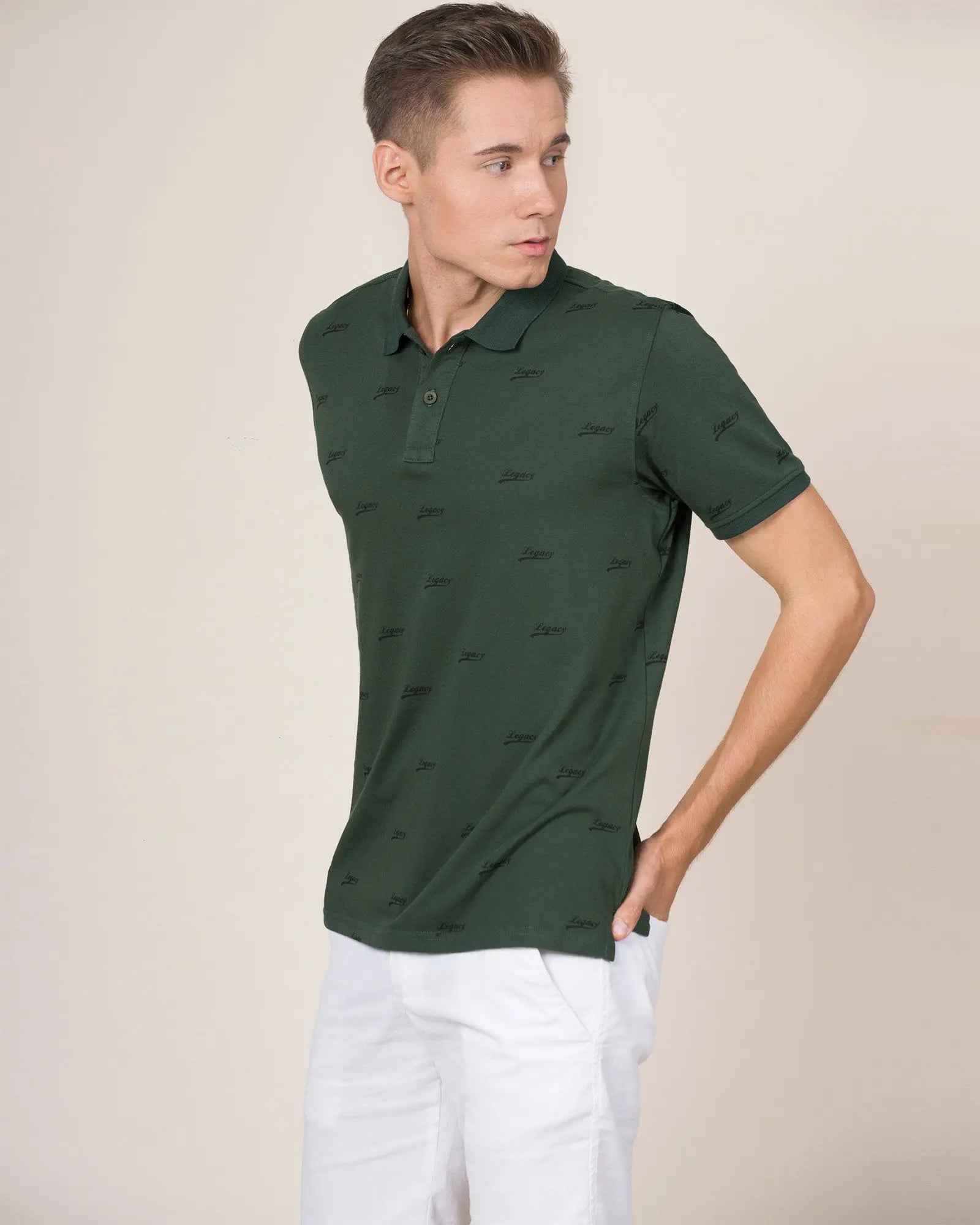 Legacy London | Logo Looks - Short Sleeved Men's Legacy Printed Shirt Legacy London