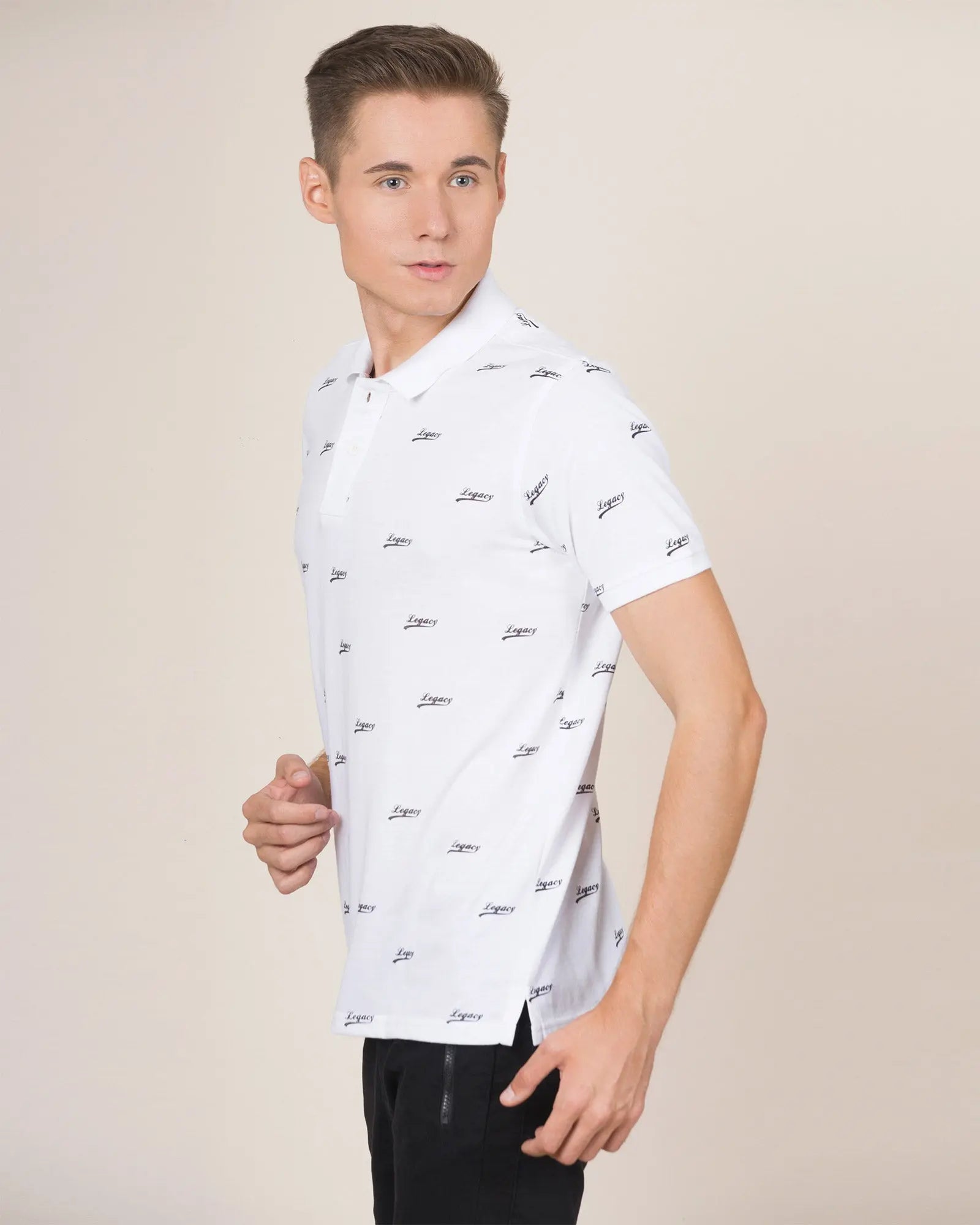 Legacy London | Logo Looks - Short Sleeved Men's Legacy Printed Shirt Legacy London