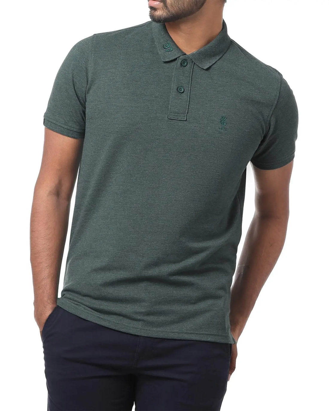 Legacy London | Stand Up Basic - Wash Effect Men's Pique Polo Shirt Legacy London