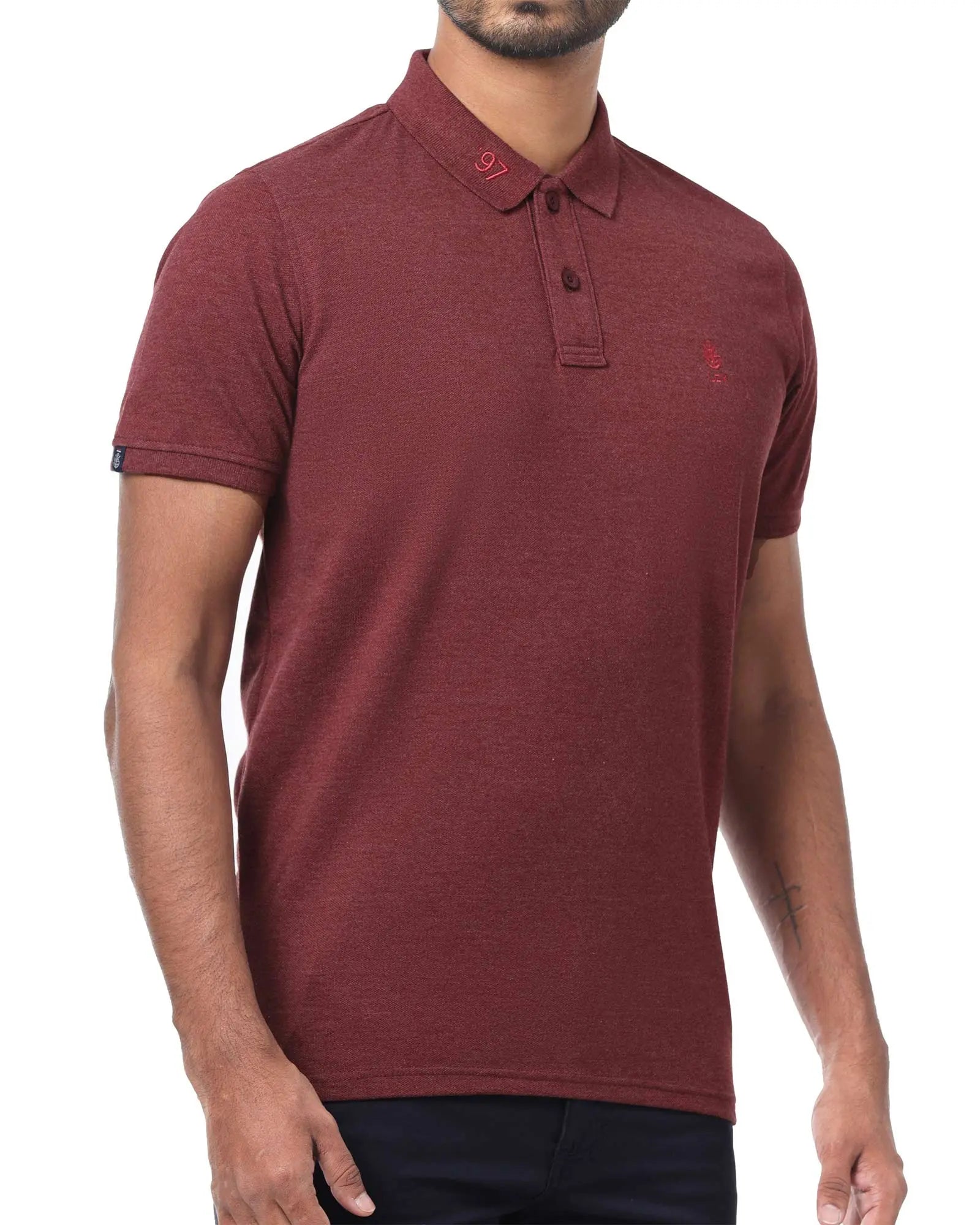 Legacy London | Stand Up Basic - Wash Effect Men's Pique Polo Shirt Legacy London